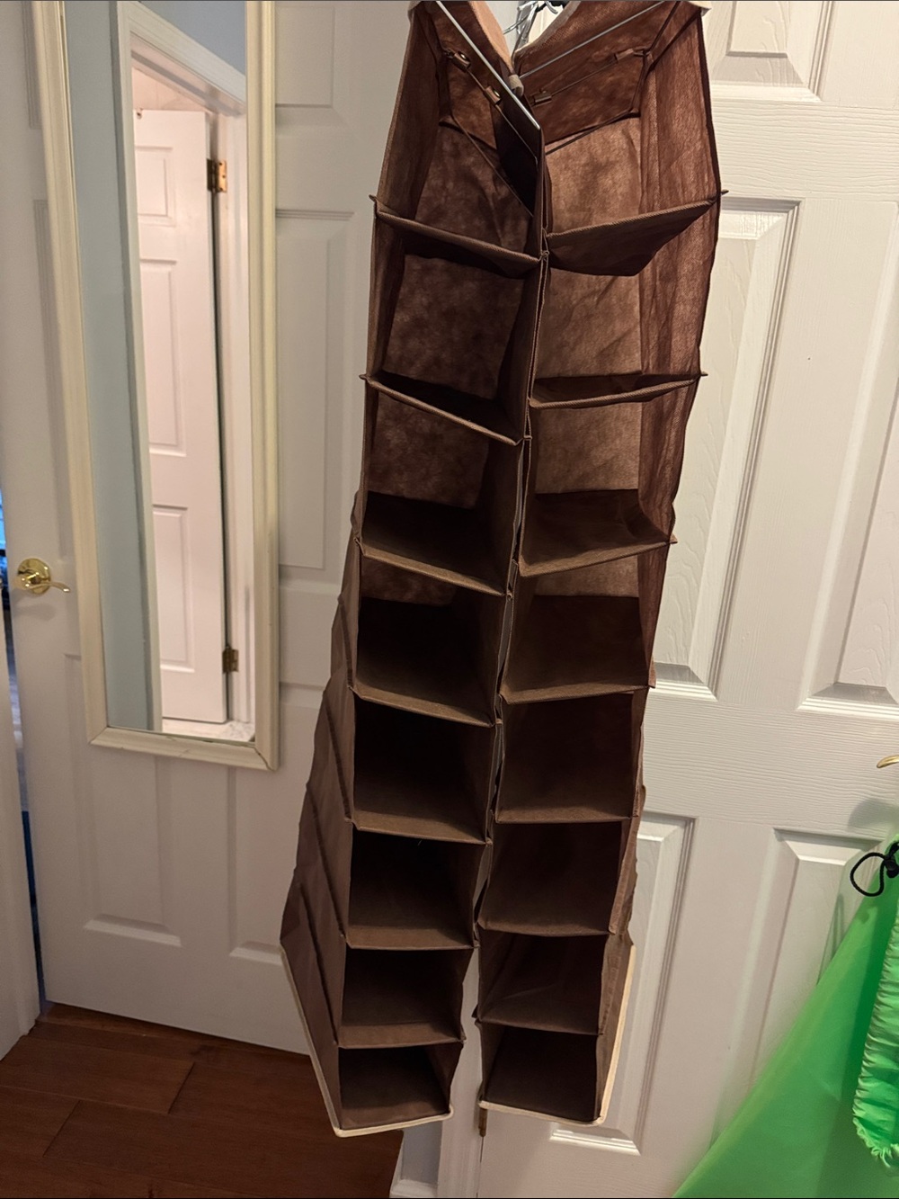 Hanging Shoe and Accessory Organizer - 8 Compartments Each hanging organizer
